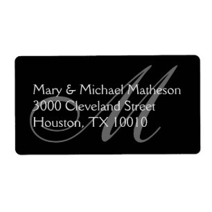 Etiqueta Tom no Monograma de Tom