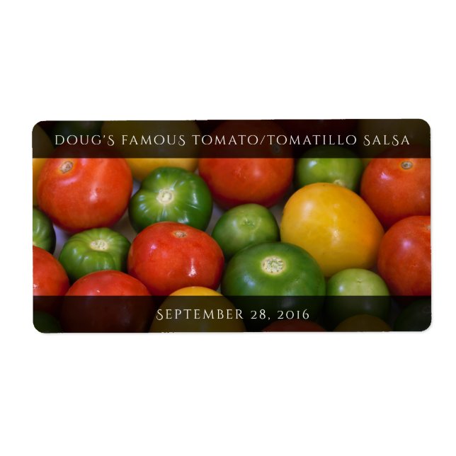 Etiqueta Tomates Amarelos Vermelhos e Tomálos Verdes (Frente)