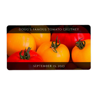 Etiqueta Tomates Vermelhos, Tomates Amarelos