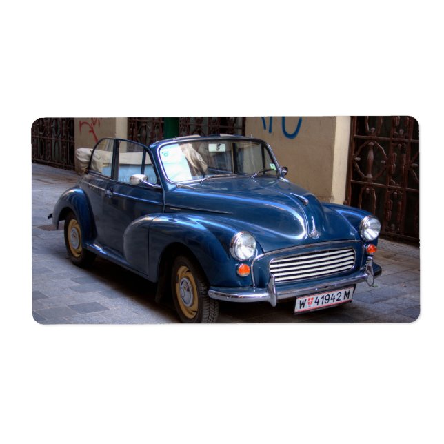 Etiqueta Torneio Conversível Morris Minor (Frente)