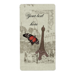 Etiqueta Torre Eiffel de Paris