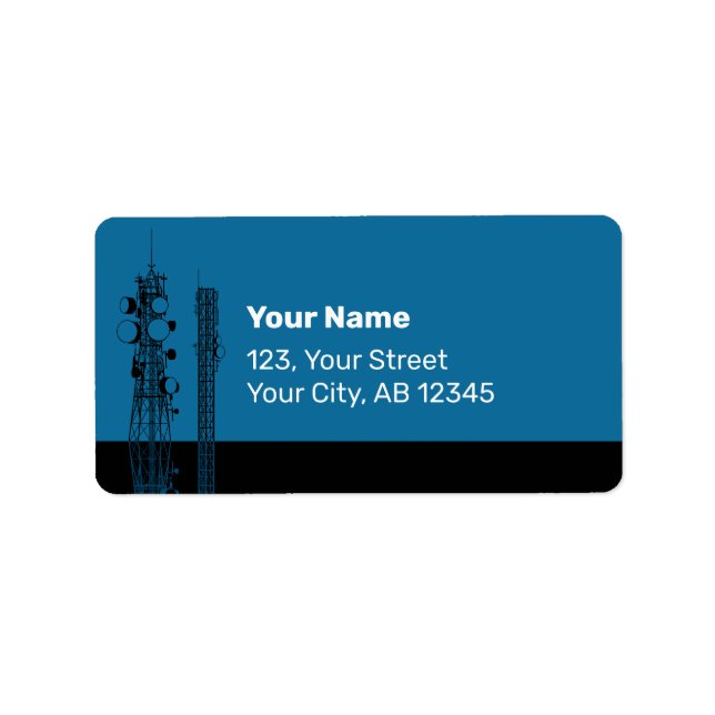 Etiqueta Torres de comunicação (Frente)