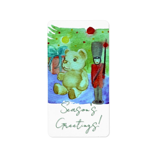 Etiqueta Toys Under The Tree Christmas Card (Frente)