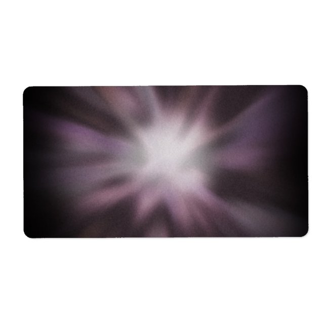 Etiqueta Trabalhos de arte cósmicos da explosão (Frente)