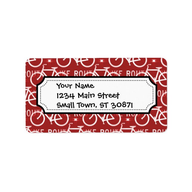 Etiqueta Traje de bicicleta divertida Fixie Bicicleta, cicl (Frente)