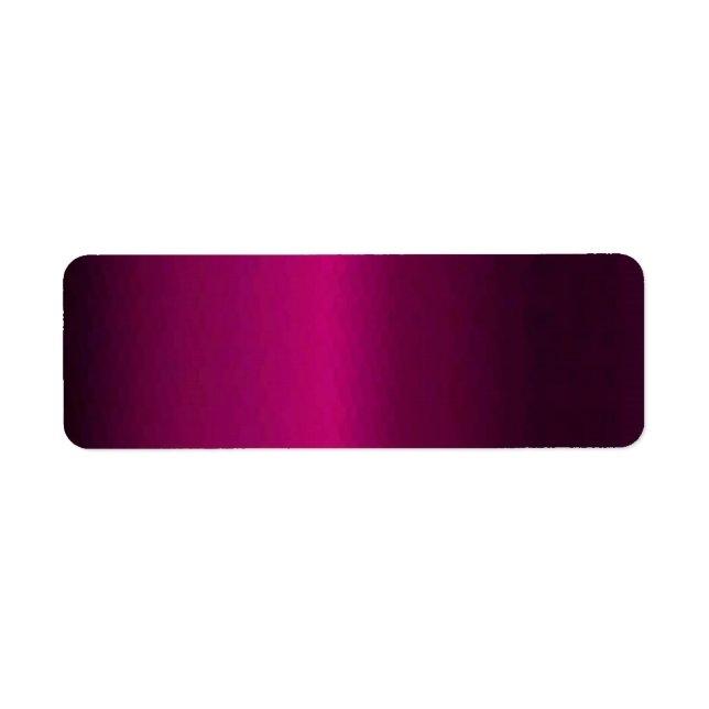 Etiqueta Trendy Deep Fushsia Gradiant Solid Lable (Frente)