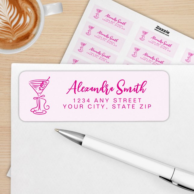 Etiqueta Trendy Pink Dirty Thirty 30th Birthday (Criador carregado)