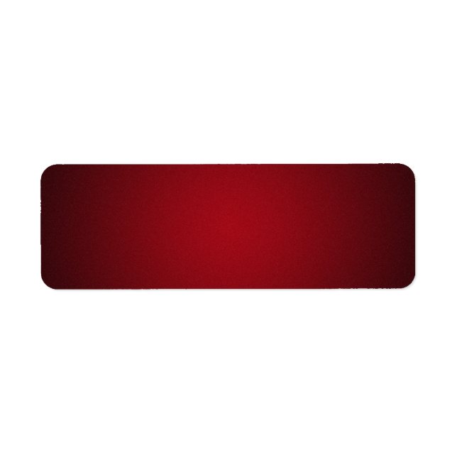 Etiqueta Trendy Red-Black Grainy Vignette (Frente)