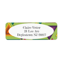 Etiqueta Triângulos dos anos 70