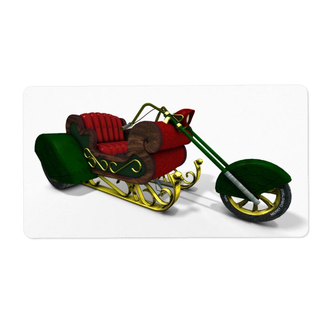 Etiqueta Trike do Papai Noel (Frente)