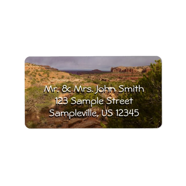 Etiqueta Trilha de Primaveras de Pescoço no Parque Nacional (Frente)