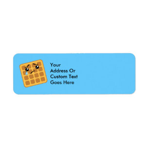 Etiqueta Triste Waffle Return Address Lables