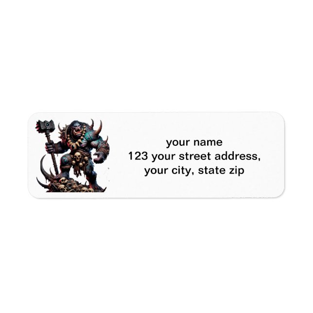 Etiqueta Troll com Mace (Frente)