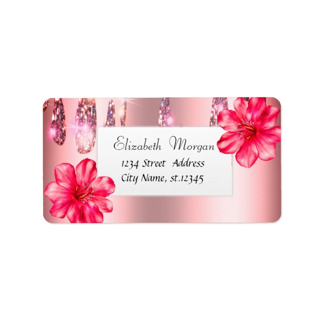 Etiqueta Tropical Moderna, Hibiscus, Drives (Frente)