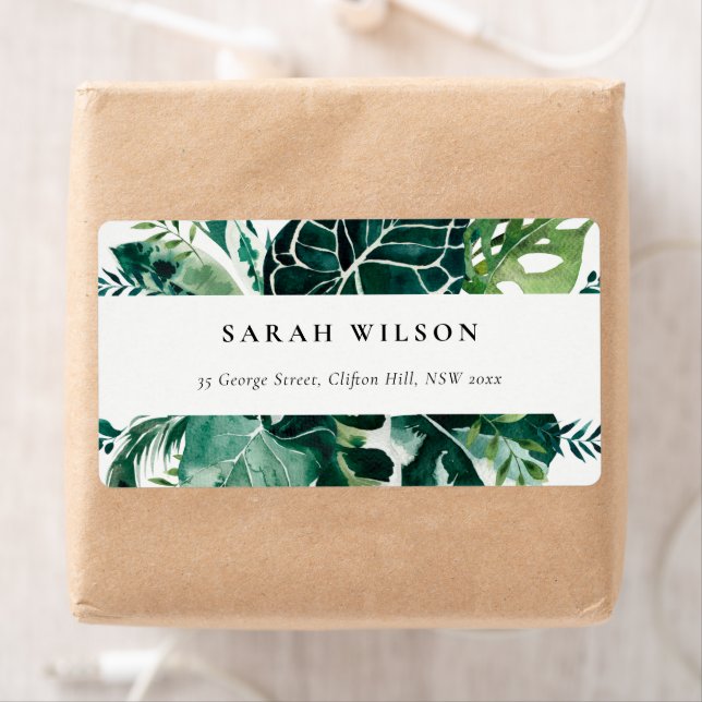 Etiqueta Tropical Monstera Green Foliage Labs (Insitu)