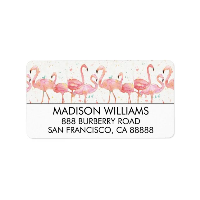 Etiqueta Tropical | Recolha de Flamingos (Frente)