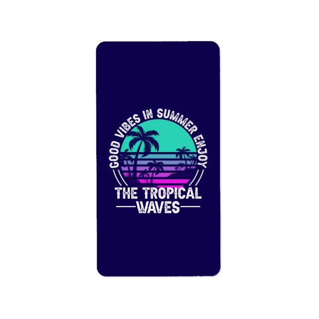 Etiqueta Tropical Summer Vibes-82646 (Frente)