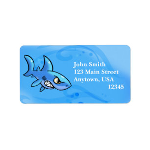 Etiqueta Tubarão-caricatura