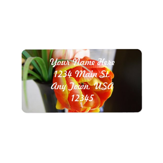 Etiqueta Tulipa da Seda (Frente)