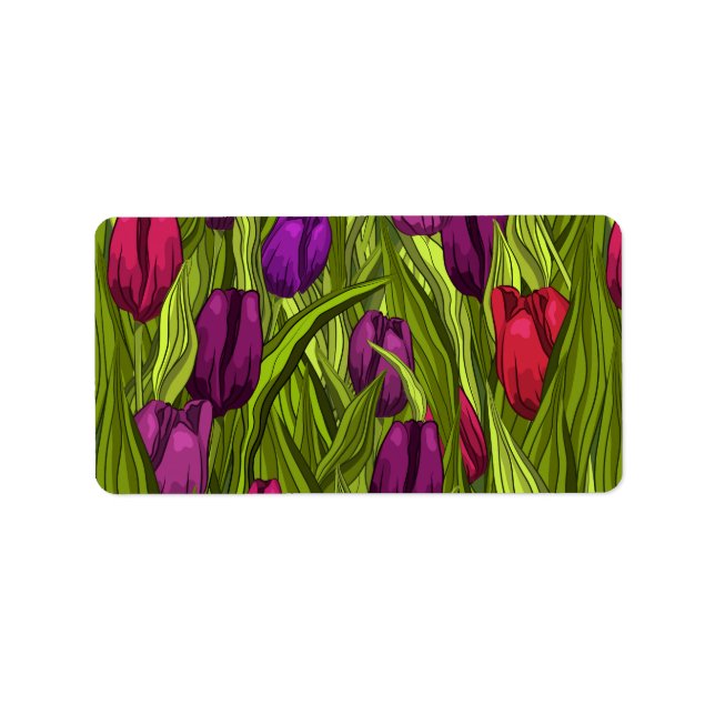 Etiqueta Tulipas (Frente)
