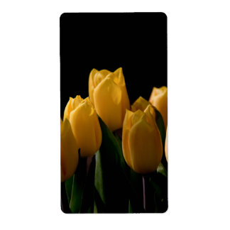 Etiqueta Tulipas amarelas legantes