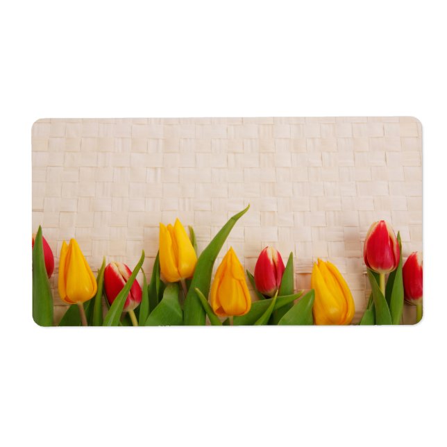 Etiqueta Tulipas de primavera (Frente)