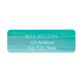 Etiqueta Turquoise ocean Sea water address return
