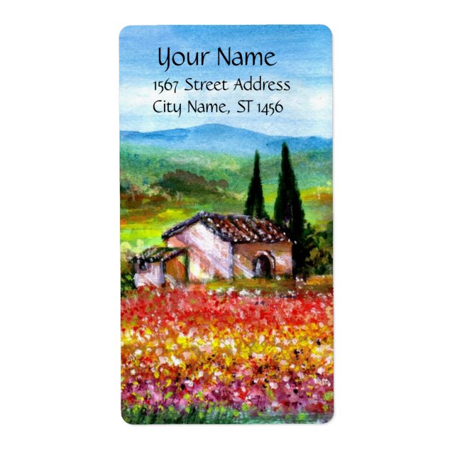 Etiqueta TUSCÂNCIA primavera NA (Frente)