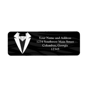 Etiqueta Tuxedo preto/branco