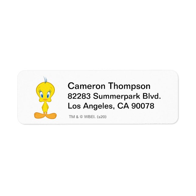 Etiqueta TWEETY™ | Pássaro Pequeno Inocente (Frente)