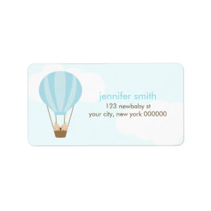 Etiqueta Twin Baby Boys em um Balão