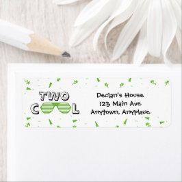 Etiqueta TWO Cool Sunglass 2nd Birthday Party Paper Plates