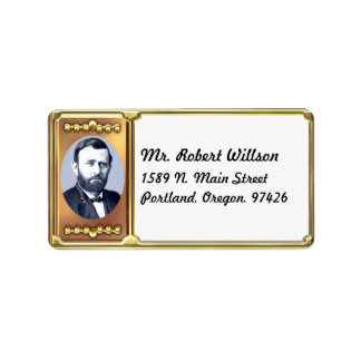 Etiqueta Ulisses S. Grant Address Label