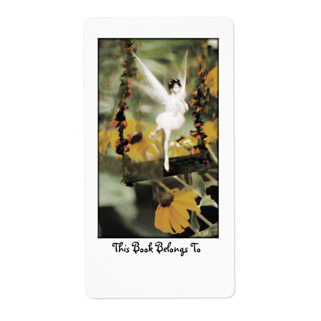 Etiqueta Um balanço no prato do jardim (Frente)