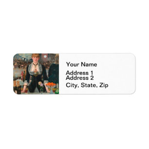 Etiqueta Um Bar no Manet Folies-Bergère Edouard