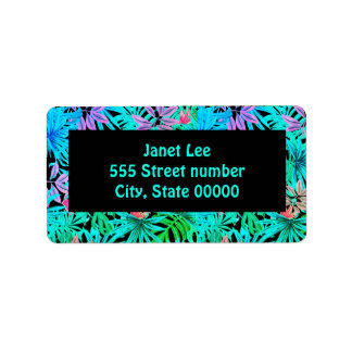 Etiqueta Um belo rótulo de endereço de tipo único