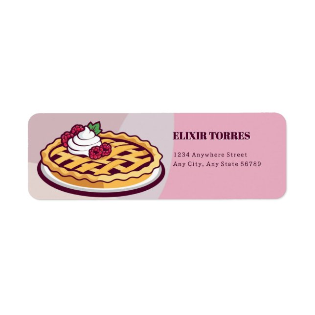 Etiqueta Um Chá de fraldas Mínimo Roxo Pequeno (Frente)