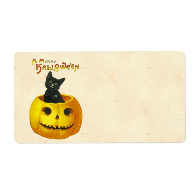 Etiqueta Um Hallowe Feliz (Frente)