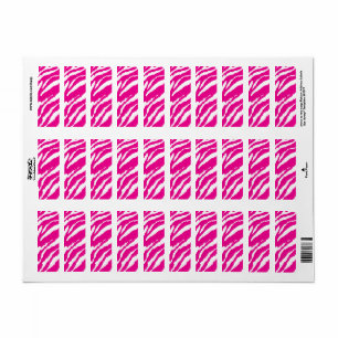 Etiqueta Um intrincado padrão floral em rosa e branco, arte