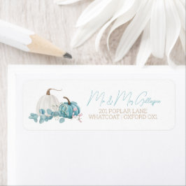 Etiqueta Um Pequeno Chá de fraldas De Abóbora