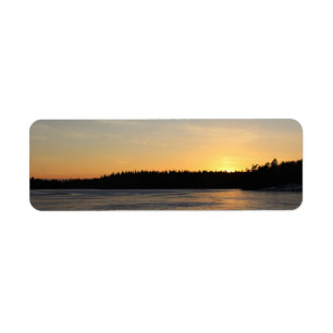 Etiqueta Um por do sol congelado