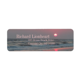 Etiqueta Um Sunset Perfeito - Ilha Oak, NC