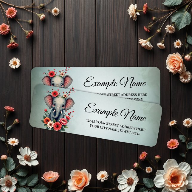 Etiqueta Um toque do verão: O bebê elefante (Criador carregado)