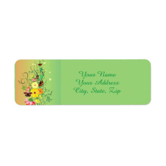 Etiqueta Uma Árvore Borboleta