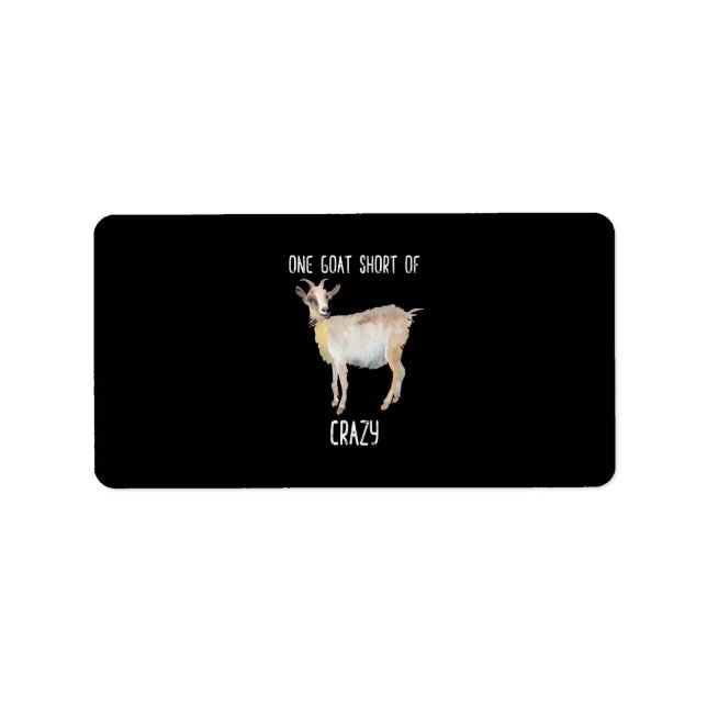 Etiqueta Uma Cabra Sem Cabra Louca (Frente)