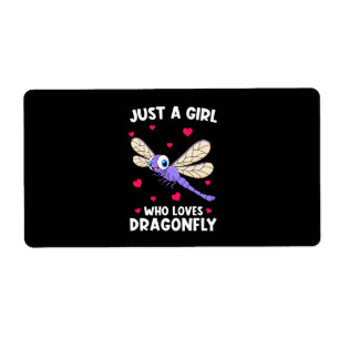 Etiqueta Uma Menina Que Ama Dragonflies