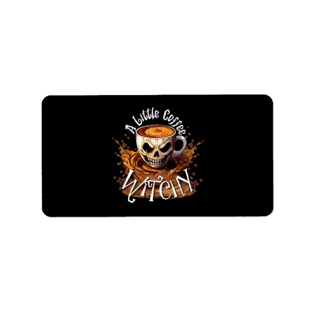 Etiqueta Uma Pequena Café Bruxa (Frente)