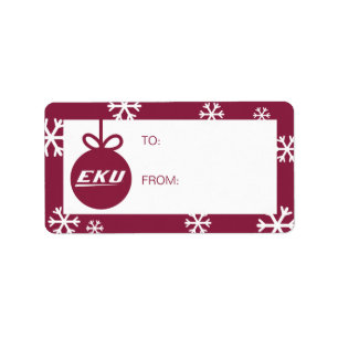 Etiqueta Universidade de Kentucky Oriental EKU