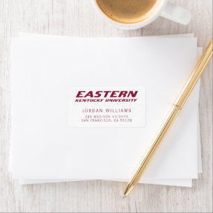 Etiqueta Universidade de Kentucky Oriental EKU