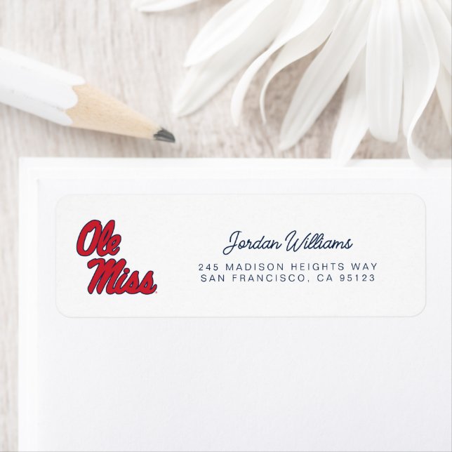 Etiqueta Universidade do Mississippi | Script Ole Miss (Insitu)